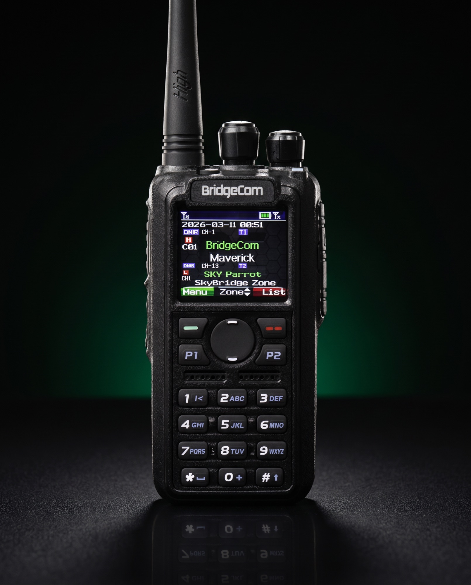BridgeCom Maverick handheld radio