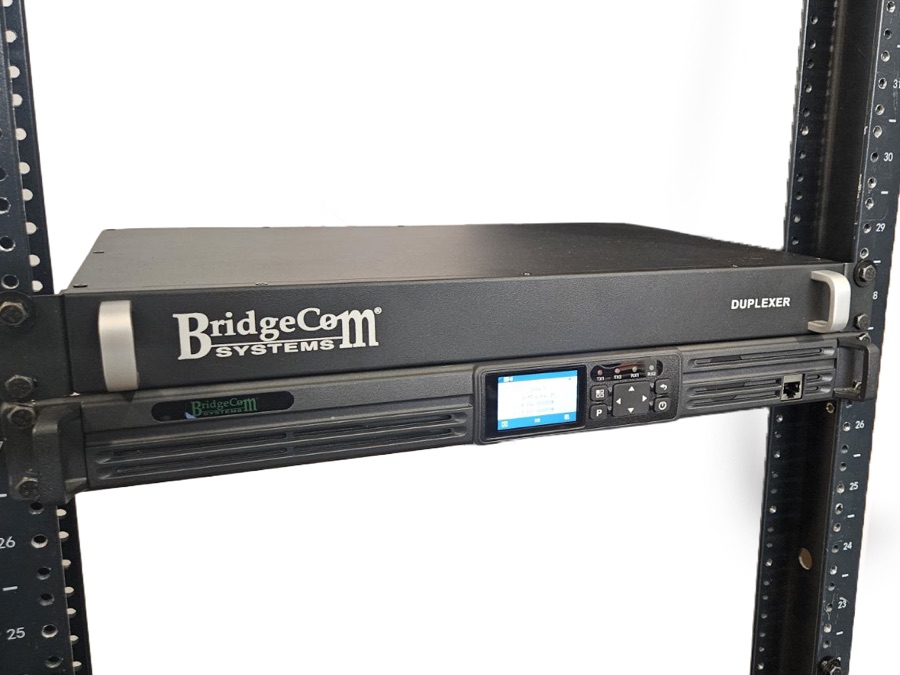 BridgeCom repeater installed in a rack